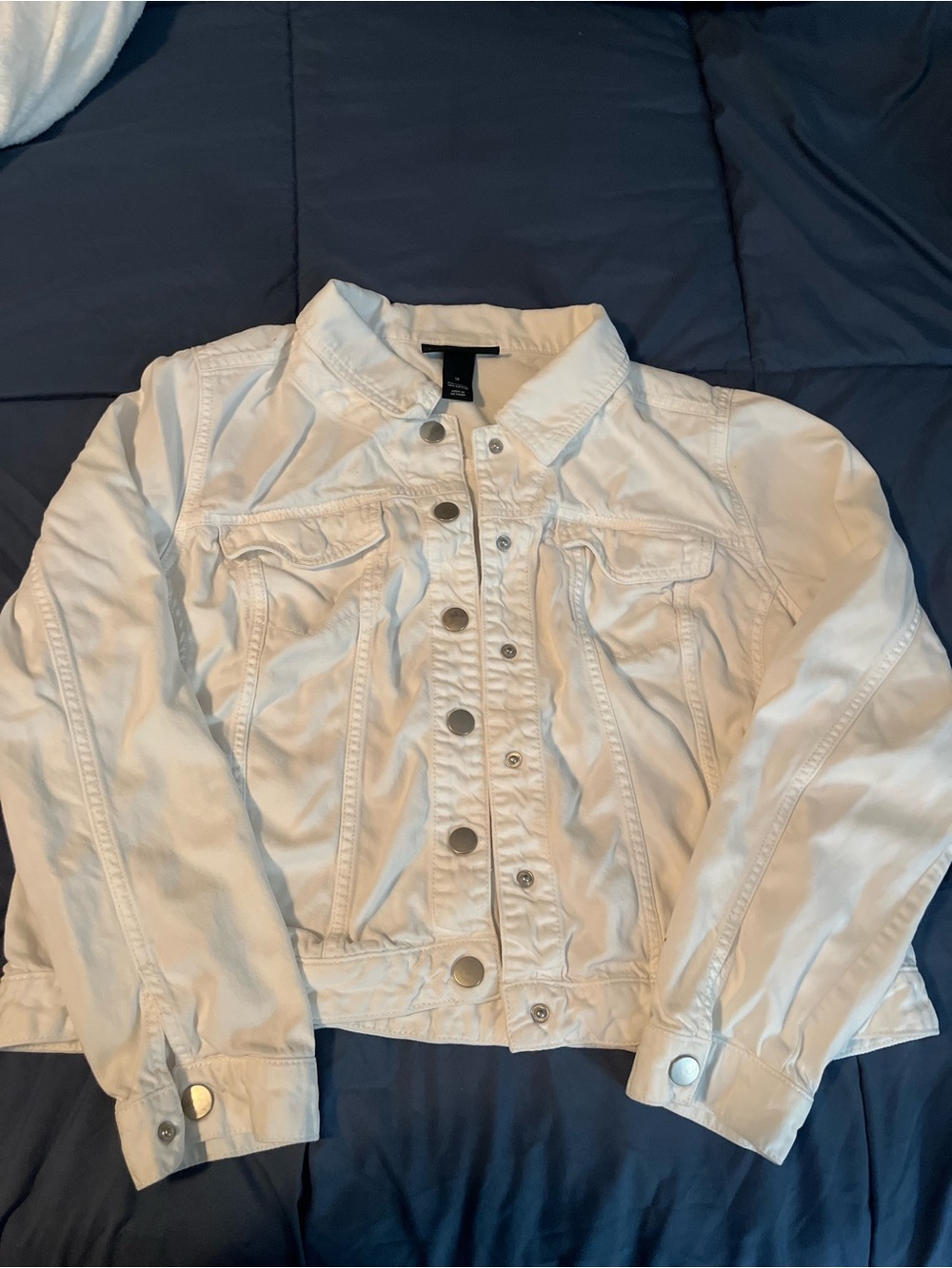 Lane Bryant white Denim Jacket